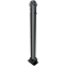Ornamental bollard | Series 477B | � 76 mm | foldable, self-engaging lockto be fixed by plugs, with base plate 100 x 150 mm | with Euro profile cylinder lock and three keys | without eyelet